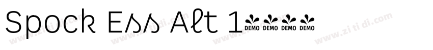 Spock Ess Alt 1字体转换